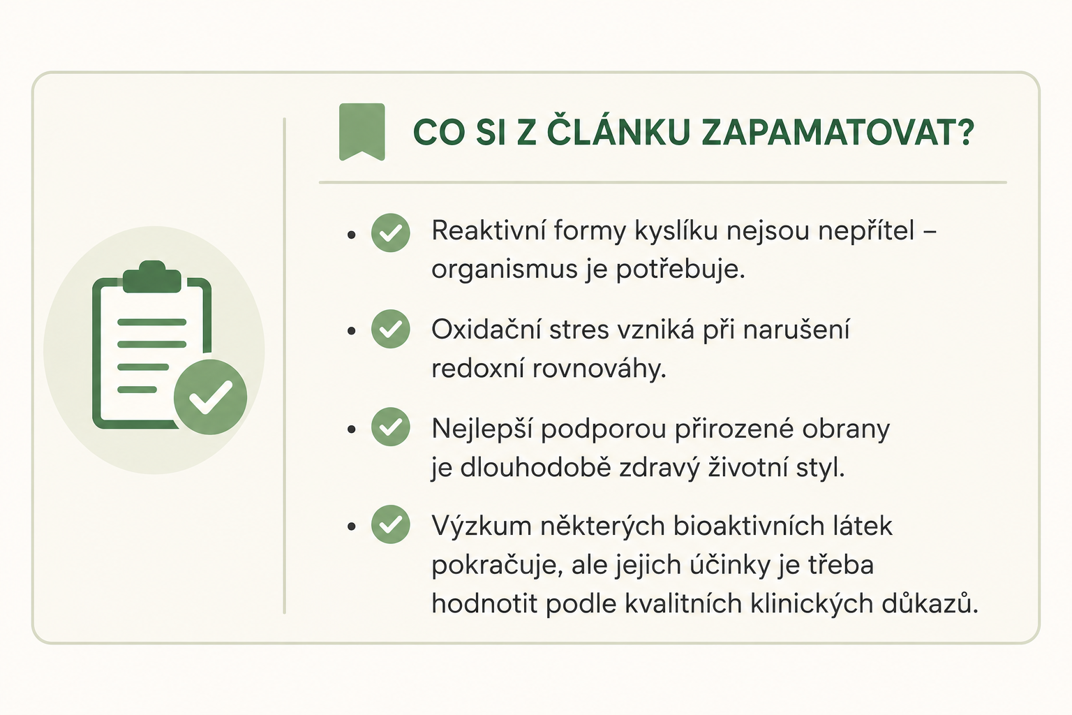 Co si pamatovat o oxidačním stresu